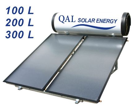 Kit chauffe-eau solaire 100 litres bon marché et fiable - chauffe-eau-qal_0