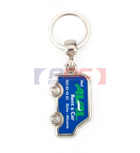 Lot de 100 porte-clés métalliques - modèle MV Camion - marquage personnalisable_0