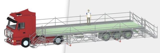 Quai de déchargement roulant et grutable - différentes dimensions de 2.50m à 12m de long - 1 ou 2 accès_0