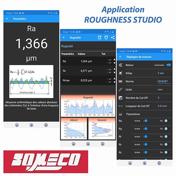 Roughness studio premium application pour analyse de rugosité_0