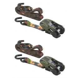 Thirard Lot de 2 sangles de serrage, 5m, à cliquet, crochet S, camouflage - multicolore 3150262906149_0