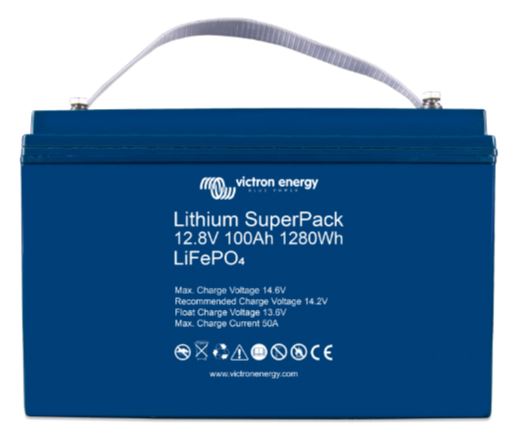 Batterie lithium 100Ah 12V SUPERPACK VICTRON - BMS intégré, 5000 cycles, technologie performante_0