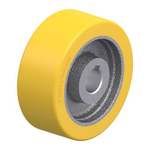BLICKLE - ROUE MOTRICE Ø 100MM BANDAGE POLYURÉTHANE PU 400KG - GTHN 100/20H7