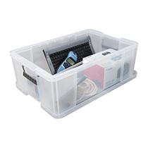 BOÎTE DE RANGEMENT PLASTIQUE 51 L INCOLORE