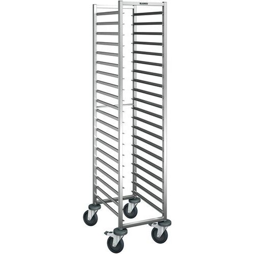 CHARIOT À GLISSIÈRES ROUES EN ACIER GALVANISÉ RWR 160-20 - BLANCO