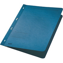 CHEMISE À OEILLET, A4, CARTE LUSTRÉE, BLEU - LOT DE 50