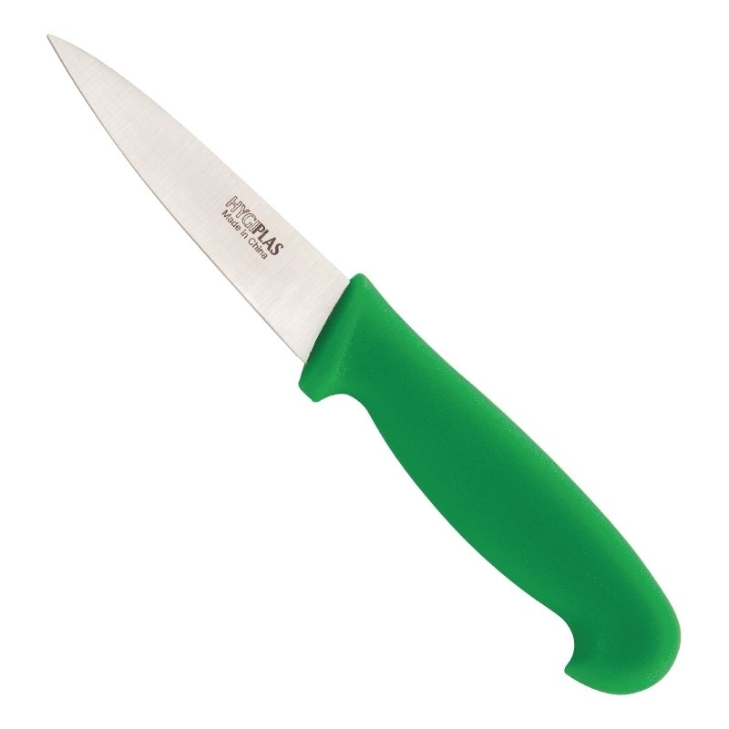 COUTEAU D’OFFICE HYGIPLAS 8 CM VERT