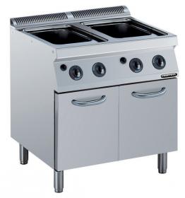Cuiseur à pâtes gaz - 2 cuves de 24,5 litres, 800 mm, gamme 700 Firsteel - réf. 373091_0