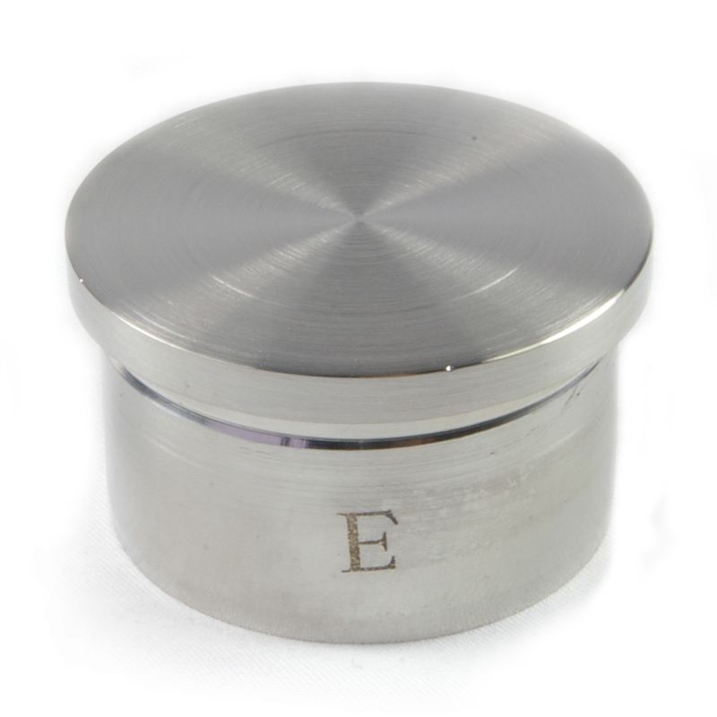 EMBOUT INOX 316 À COLLER - PLAT - 42MM