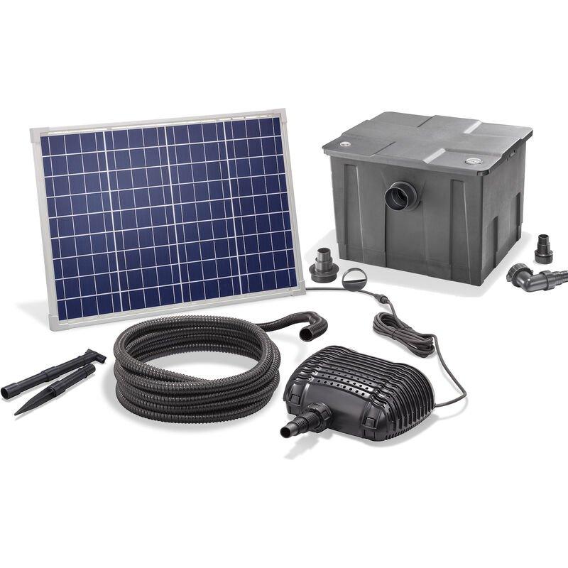 ESOTEC - KIT DE FILTRES SOLAIRES POUR BASSIN 50/2500 POMPE SOLAIRE FILTRE EXTERNE POUR BASSIN DE JARDIN 101080