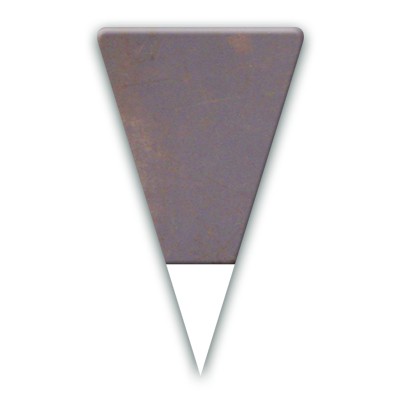 ETIQUETTE TRIANGLE INDUSTRIE IMPRESSION MÉTAL