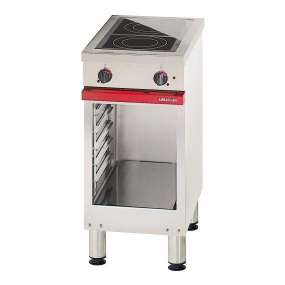 Fourneau électrique vitrocéramique CME 423 VTR - 2 foyers radiants 3,5 kW et 1,2 kW sur baie libre_0