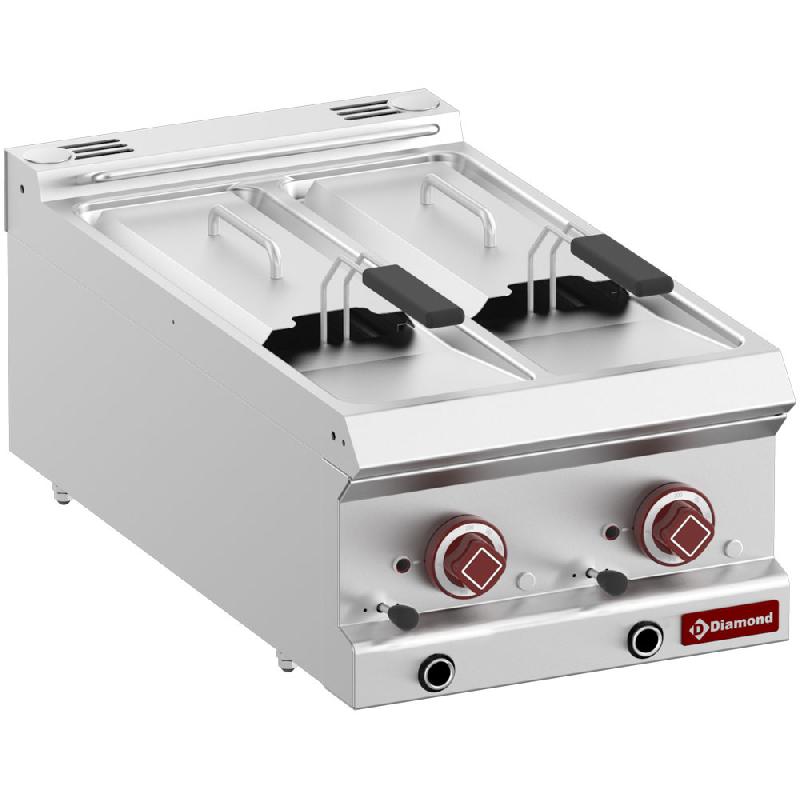 Friteuse professionnelle electrique 2 cuves 6 litres -a poser- - PE7/F2V64T-N_0