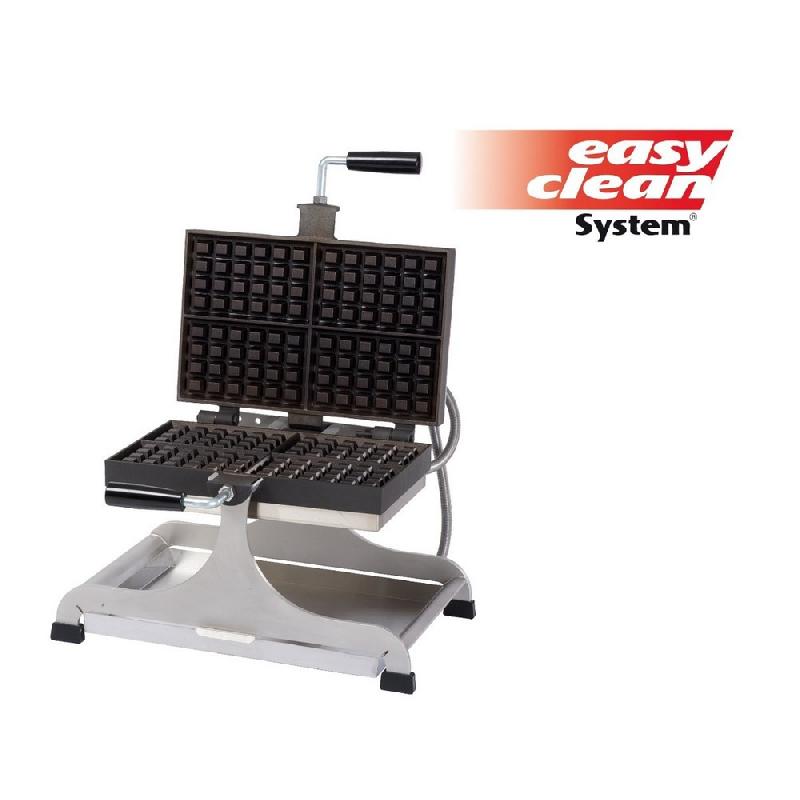 Gaufrier électrique professionnel tournant grand modèle 4 x 6 bruxe... - PWECABEAO_0