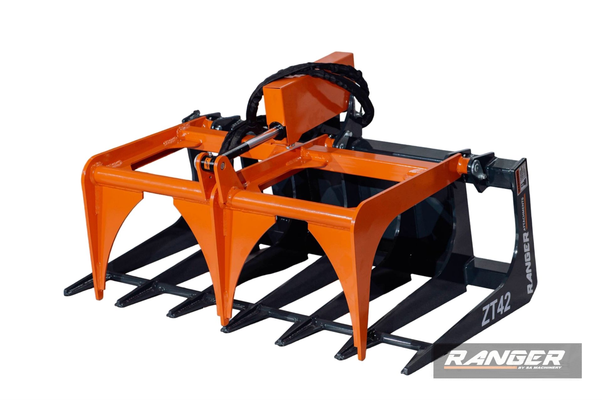 Grappin crocodile multifonction - porte-outils Toro Dingo, Ditch Witch, Vermeer - vérin 1000 kg - largeur 107 cm_1