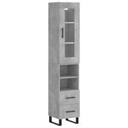 Helloshop26 - Buffet bahut commode armoire meuble de rangement organisateur cuisine salle de séjour salon haut 34,5 x 34 x 180 cm 02_0034416 - 300021_0