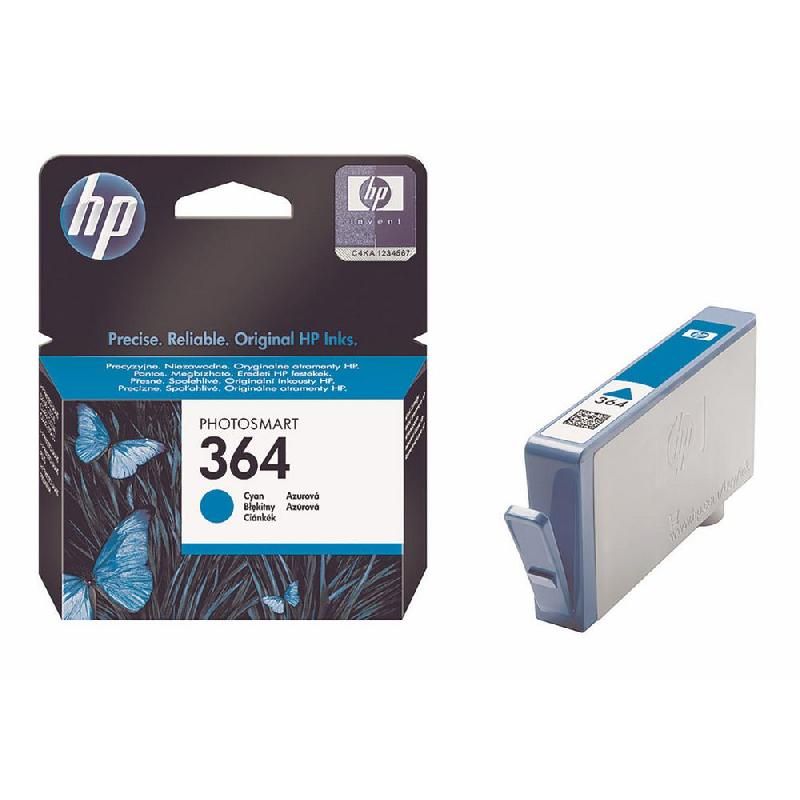 HEWLETT PACKARD CARTOUCHE D'ENCRE 364 (CB318EE#BA1) - COULEUR: CYAN