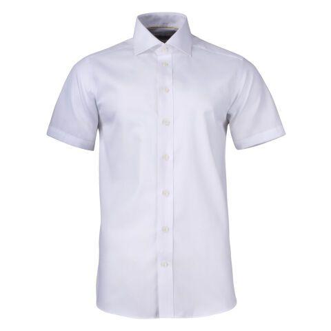 J.HARVEST & FROST YB50 TWILL S/S CHEMISE SLIM FIT HOMMES BLANC - TAILLE L