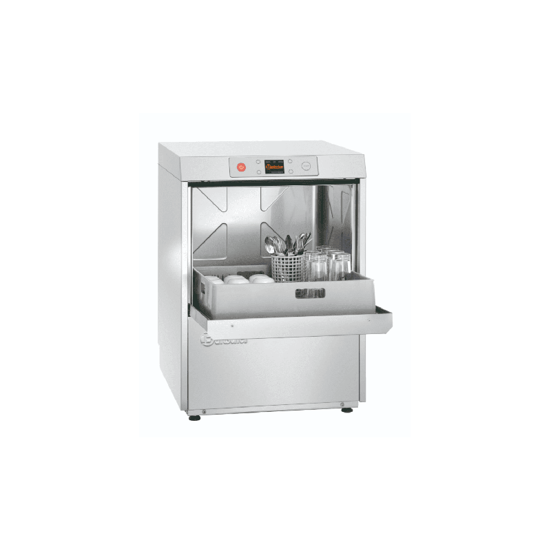 Lave-vaisselle pro (L)500 x (P)500 mm avec pompe de vidange & adoucisseur, 6650 W, 400 V - TRI_0