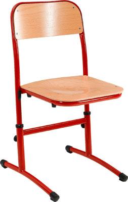 LOT DE 2 CHAISES RÉGLABLES NILA ROUGE RAL 3000 - MANUTAN COLLECTIVITÉS