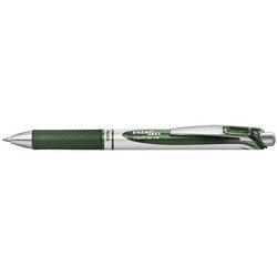 LOT DE 7 - STYLO ROLLER ENCRE GEL ENERGEL BL77, VERT OLIVE