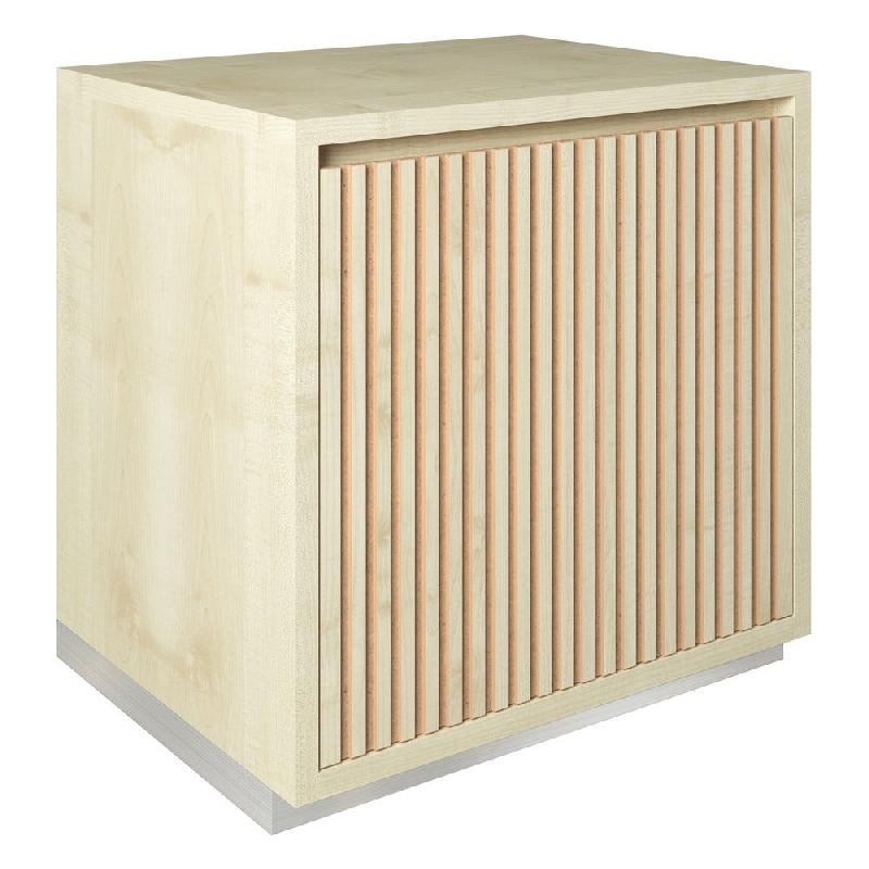Meuble Vertigo T01 2 tiroirs à l'anglaise MDF naturel et érable 60x47x60 cm_0