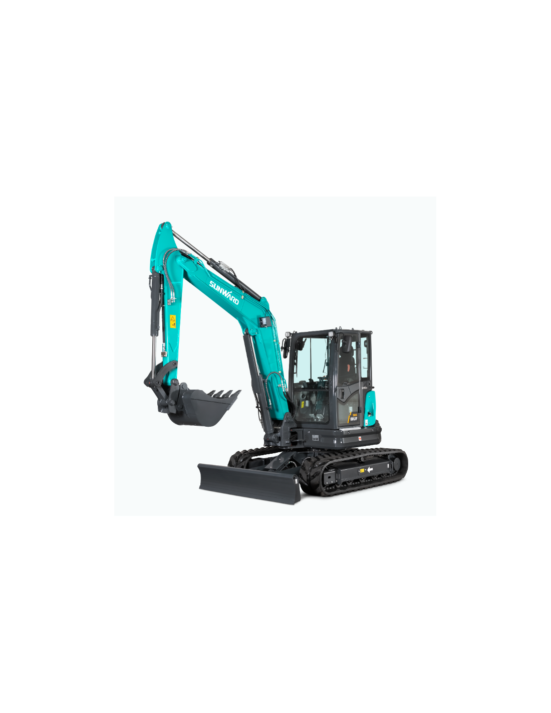 Mini-pelle compacte sans déport arrière - moteur Kubota V2607-DI-T - SUNWARD SWE 60UF - 36,5 kW - 5 770 kg_0