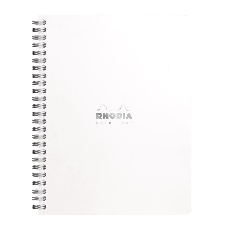 NOTEBOOK RHODIA CLASSIC RELIURE INTÉGRALE 16X21 CM 160 PAGES LIGNÉ DÉTACHABLES 80G - BLANC - LOT DE 5