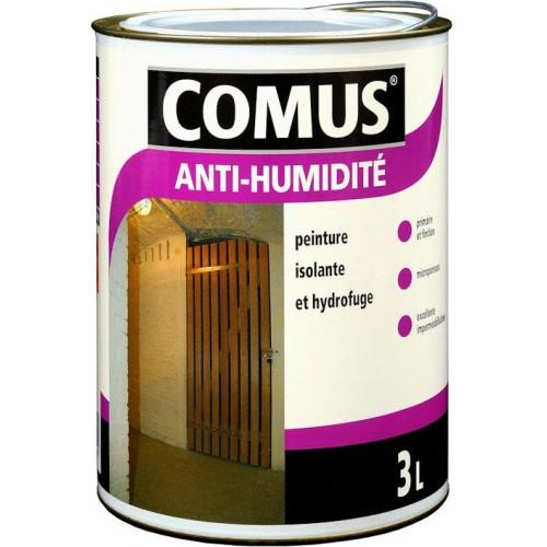 PEINTURE ISOLANTE ET HYDROFUGE - ANTI-HUMIDITÉ BLANC - 3 LITRES COMUS