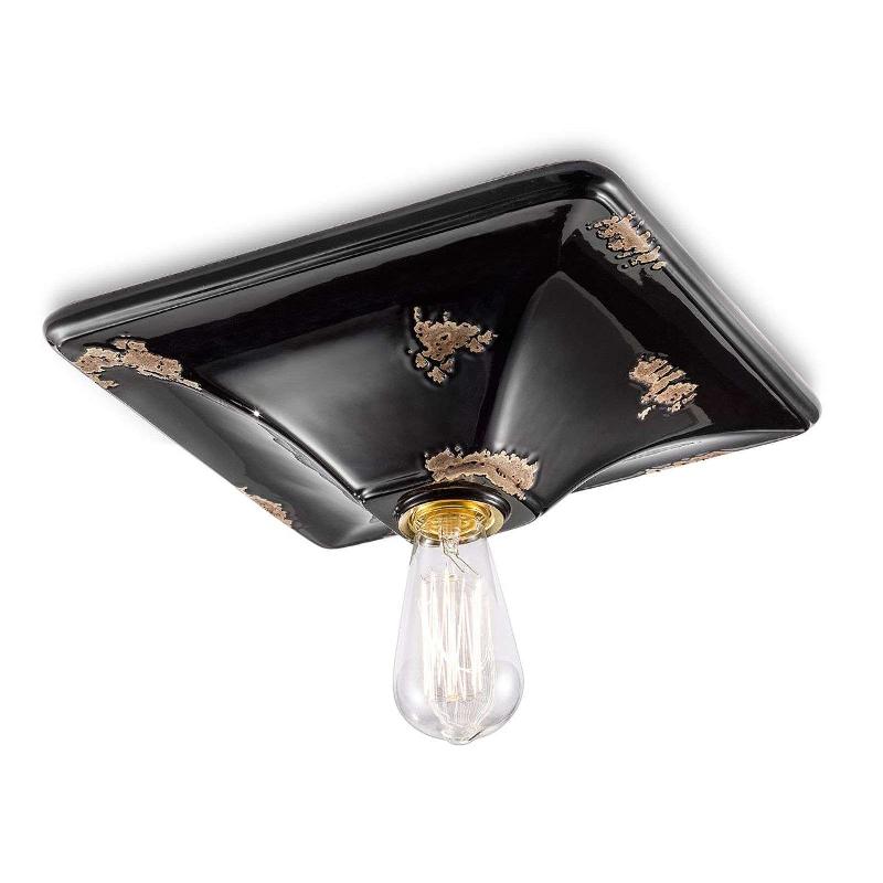 FERROLUCE PLAFONNIER VINTAGE C136 NOIR