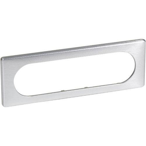 PLAQUE CÉLIANE MÉTAL 6/8 MODULES FINITION ALU SNAKE - LEGRAND