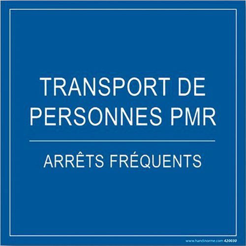 PLAQUE MAGNÉTIQUE - TRANSPORT PMR ARRÊTS FRÉQUENTS