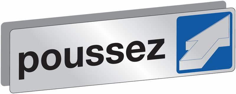 PLAQUES D'ACCUEIL POUSSEZ
