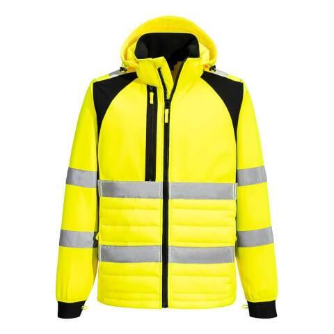 PORTWEST CD863 VESTE HYBRID BAFFLE WX2 ECO-CONÇU HV JAUNE/NOIR - TAILLE XXL