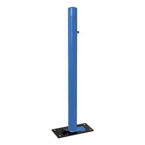 POTELET RABATTABLE SOLIBLOC Ø 76 MM CARREFOUR ZINC BLEU 5010 - PROCITY
