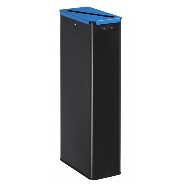 Poubelle de tri sélectif 20 litres - Calitri - Couvercle bleu ciel - Marque Rossignol_0