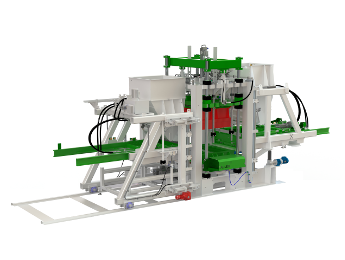 Presse A860N - Machine à parpaing fixe avec pupitre de contrôle accessible et capacités de moulage variées_0