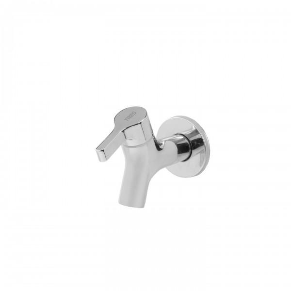 ROBINET AUXILIAIRE AVEC 1 EAU AU MUR CHROMÉ - TRES 21552001