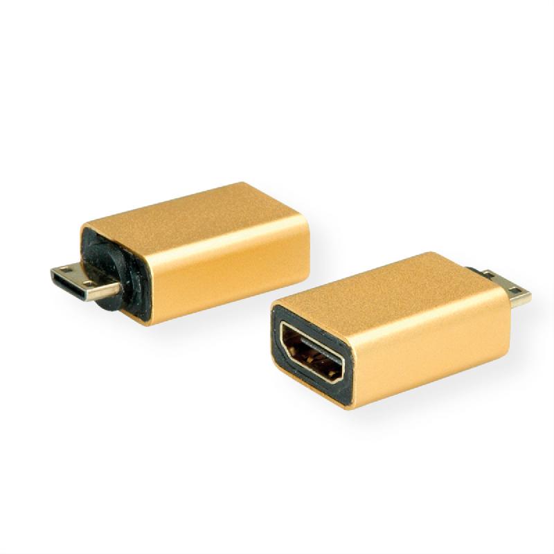 Roline gold adaptateur hdmi, hdmi f - hdmi mini m_0