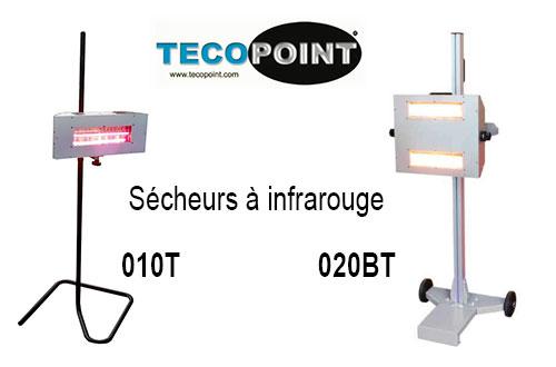 Sécheur infrarouge - 010T & 020BT - TECOPOINT - ondes courtes, minuteur, 1kW et 2kW_0