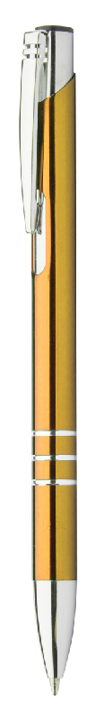 Stylo à bille en aluminium - Encre noire - Couleur doré - Poids 14g_0