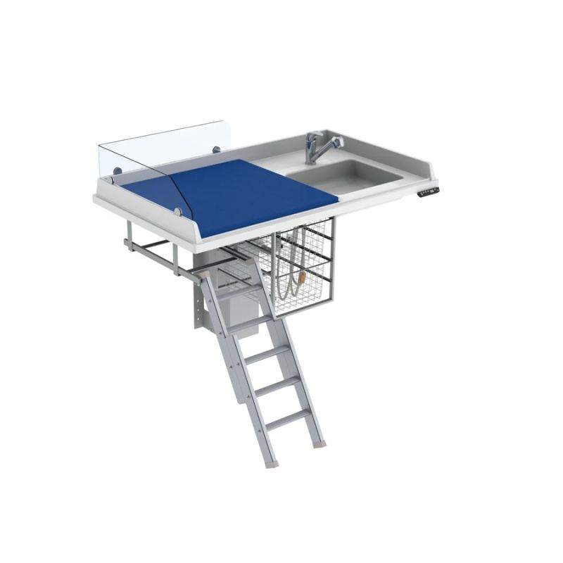 Table à langer électrique pour handicapé - Granberg - avec lavabo, largeur 140 cm - modèle 335-141-1211_0