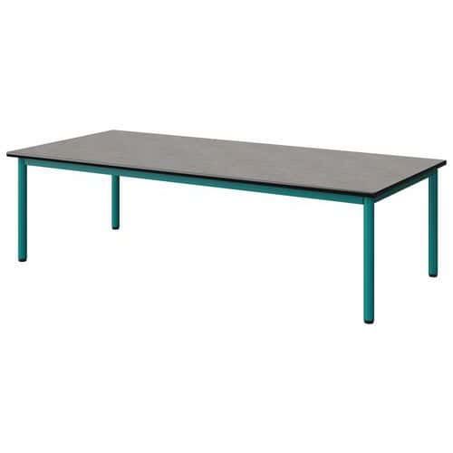 TABLE MALIBU 180X80 T1 4P STRA BÉTON F186/NOIR BLEU 5018