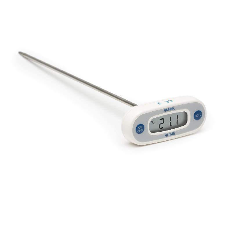 Thermomètre en T - sonde 30 cm pour mesures à cœur - modèle HI145-20 - haute précision ± 0,3 °C_0