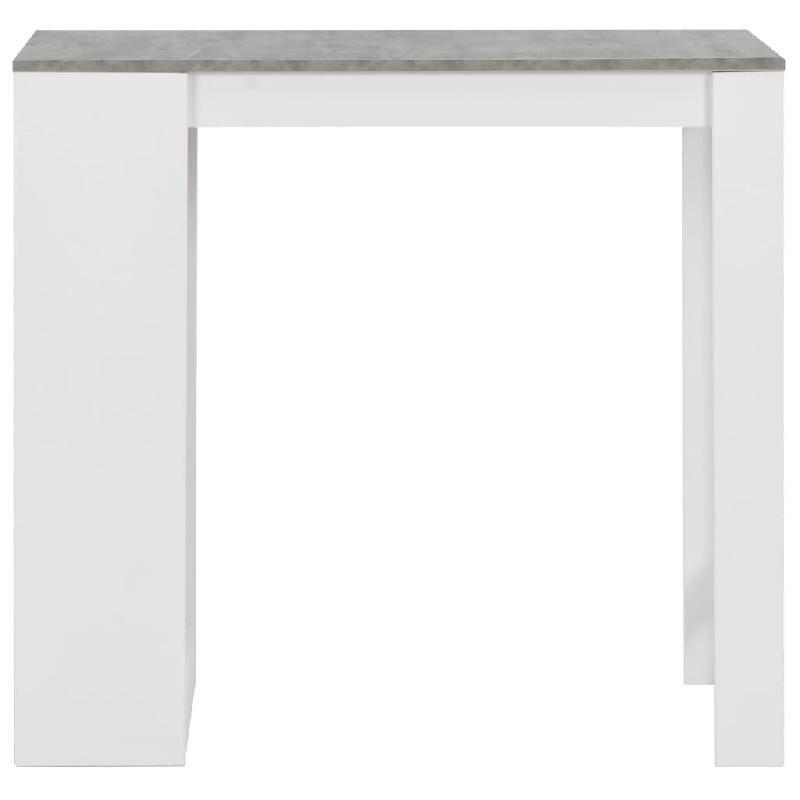VidaXL Table de bar avec étagère Blanc 110x50x103 cm Modèle Helios Advance - 280214_0