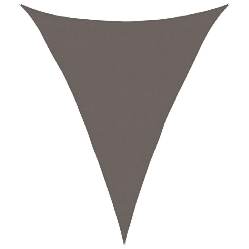 Voile d'ombrage 160 g/m² Anthracite 5x6x6 m PEHD Modèle Outdoor Omicron - 311098_0