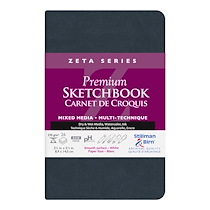 ZETA SERIES CARNET SOUPLE 26F 8,9X14CM 270G - BLANC - LOT DE 2