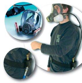 Appareil à adduction d'air à débit continu pour demi-masques ou masques complets - Régulateur et ceinture inclus_0