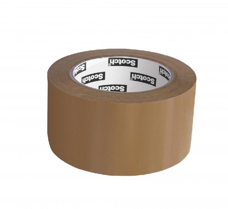 Adhésif SCOTCH - Ruban d'emballage marron 100m x 48mm - Multiusage, déchirable à la main_0