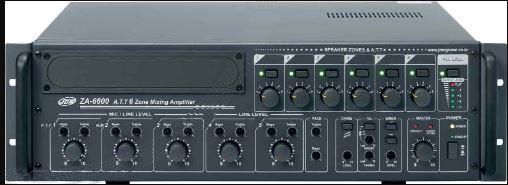 Amplificateur préampli ZA-6120 Rondson - 120 Watts - 6 zones - HP 100V_0